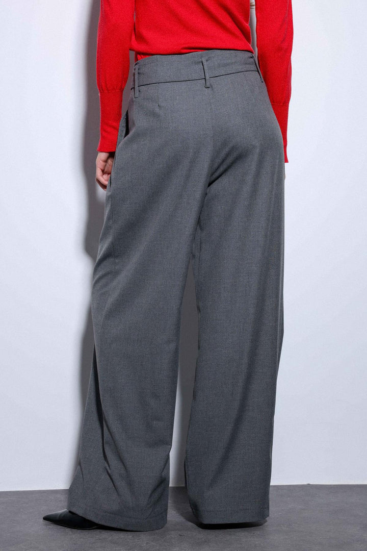 ANT Antioch Wide Leg High Waisted Women's Pants with Belt - Riverton