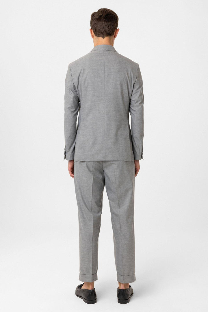 ANT Antioch Gray Double Breasted Closure Italian Cut Men's Suit - Matías Romero