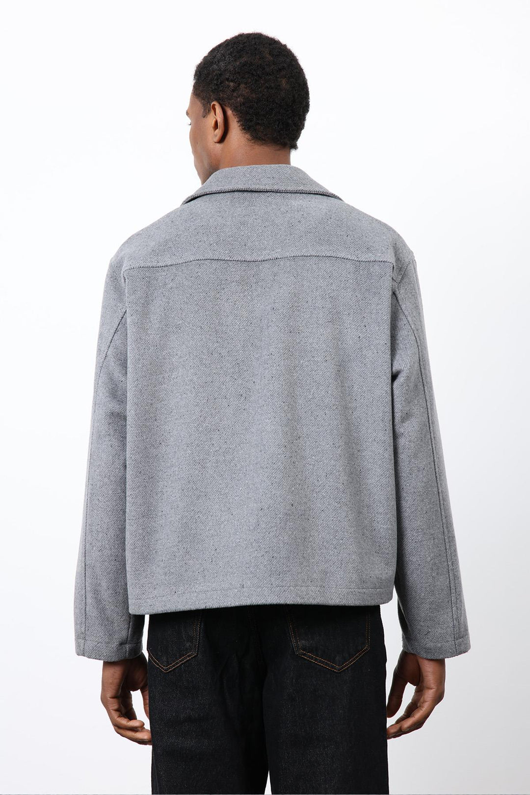 ANT Antioch Gray Double Breasted Short Men's Coat - Civitanova Marche