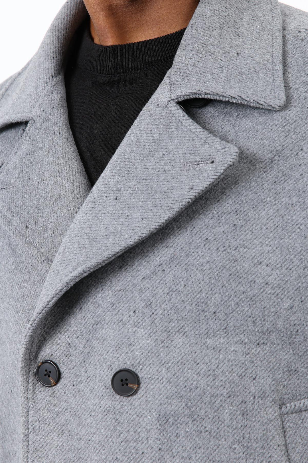 ANT Antioch Gray Double Breasted Short Men's Coat - Civitanova Marche