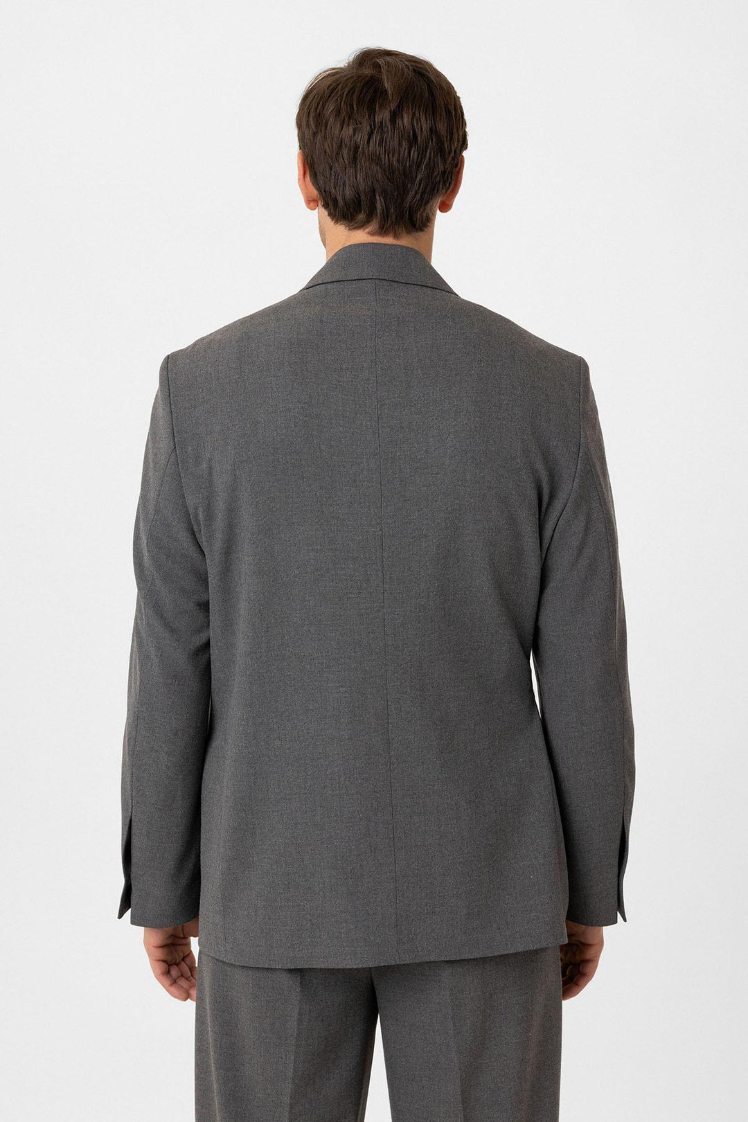 ANT Antioch Gray Belted Relax Fit Men's Blazer Jacket - Wetzlar