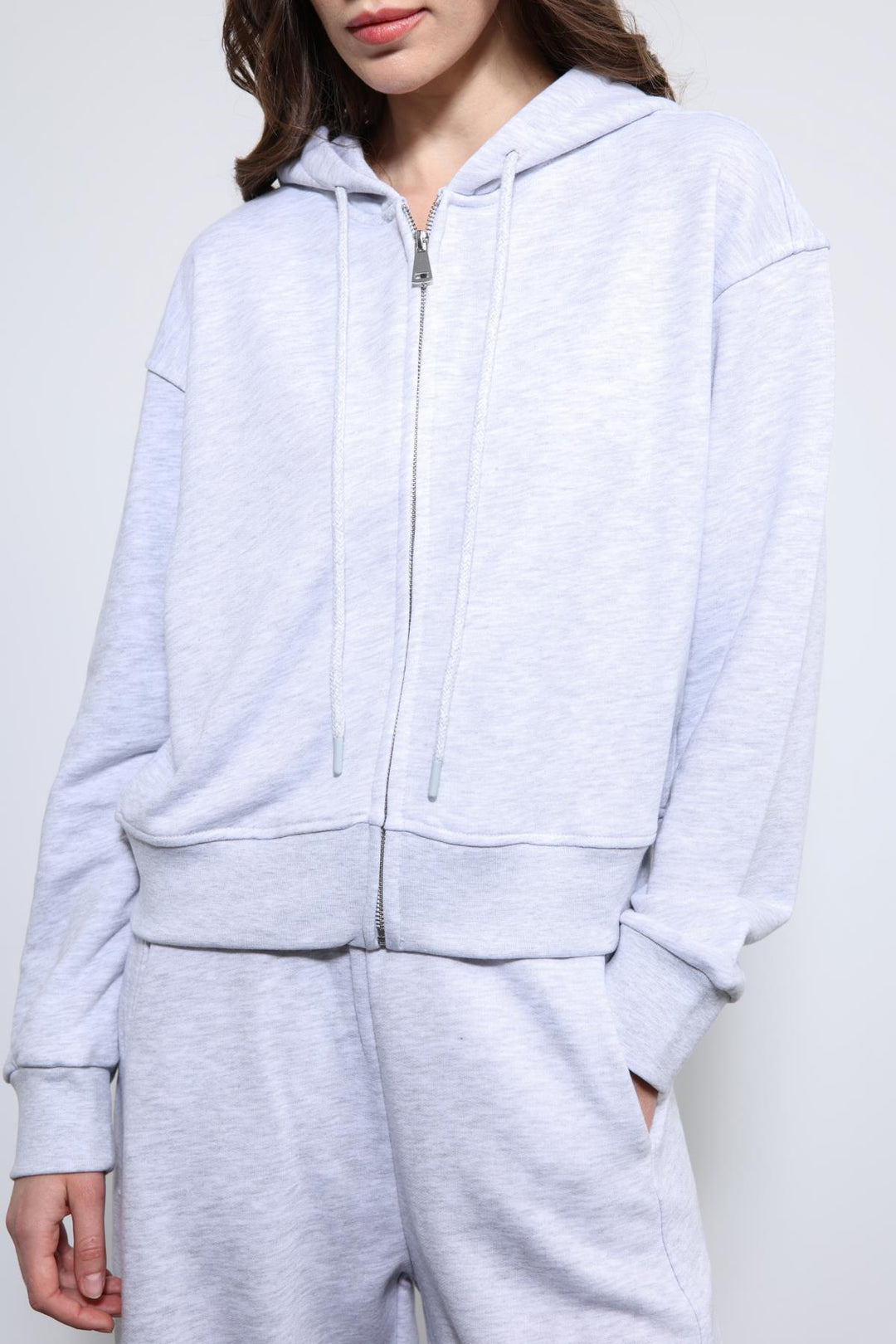ANT Antioch Gray Melange Hooded Tracksuit - Kaunas