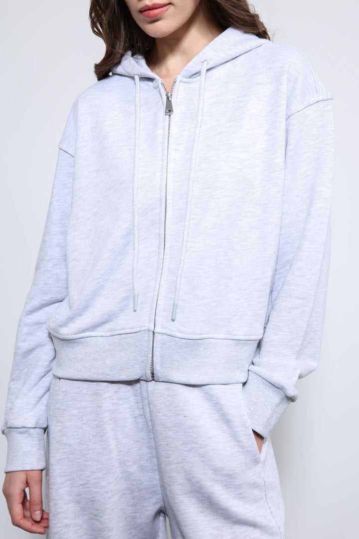 ANT Antioch Gray Melange Hooded Tracksuit - Kaunas