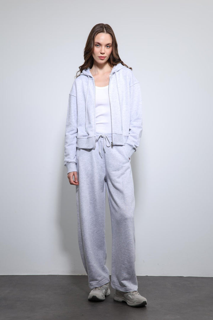 ANT Antioch Gray Melange Hooded Tracksuit - Kaunas