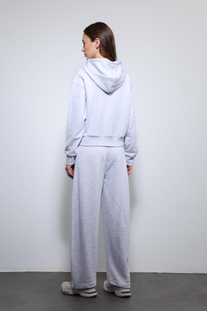 ANT Antioch Gray Melange Hooded Tracksuit - Kaunas