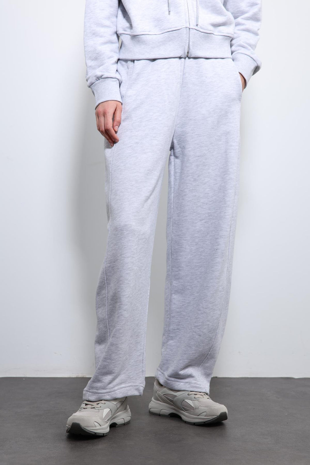 ANT Antioch Gray Melange Hooded Tracksuit - Kaunas