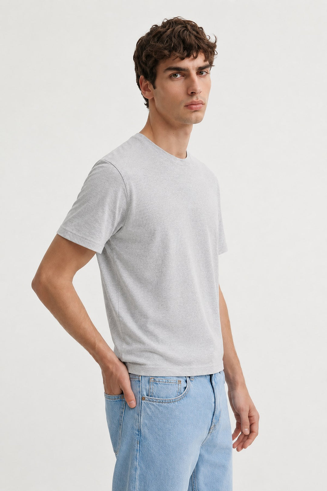 ANT Antioch Gri Pamuklu Erkek T-Shirt - Craiova