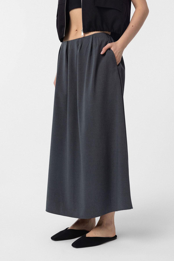 ANT Antioch Greek Pillar Woman Midi Skirt - Floreşti
