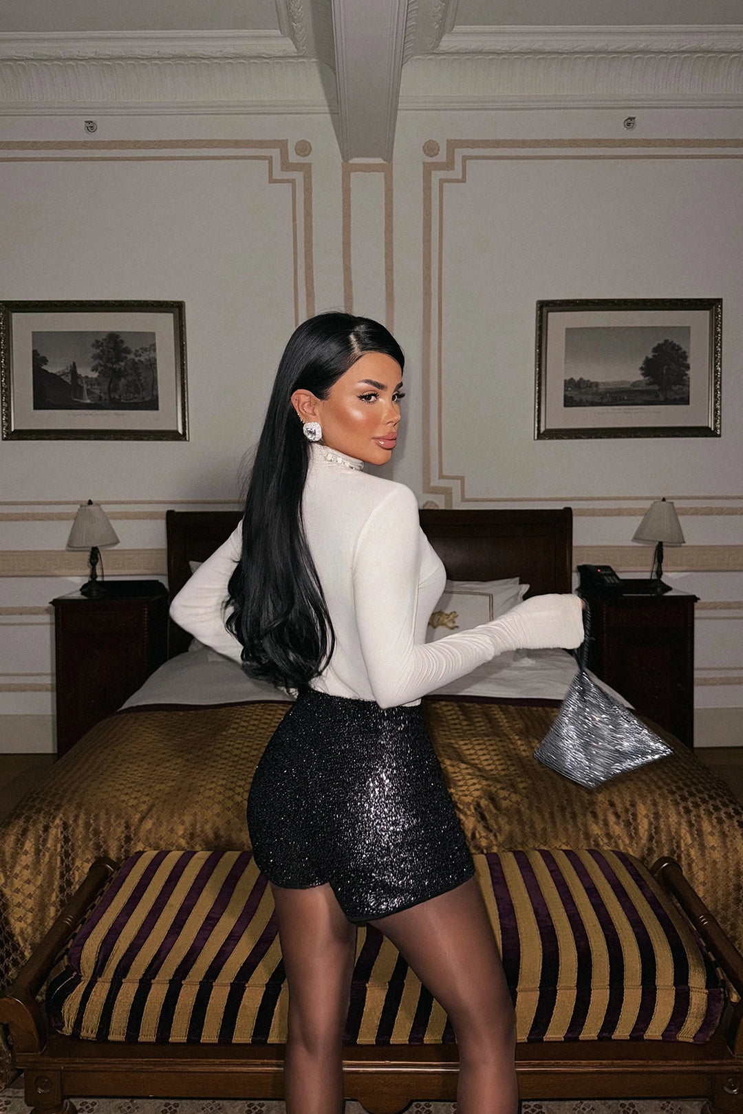 EYY Women Gri Payet Detaylı Şort - Pasco