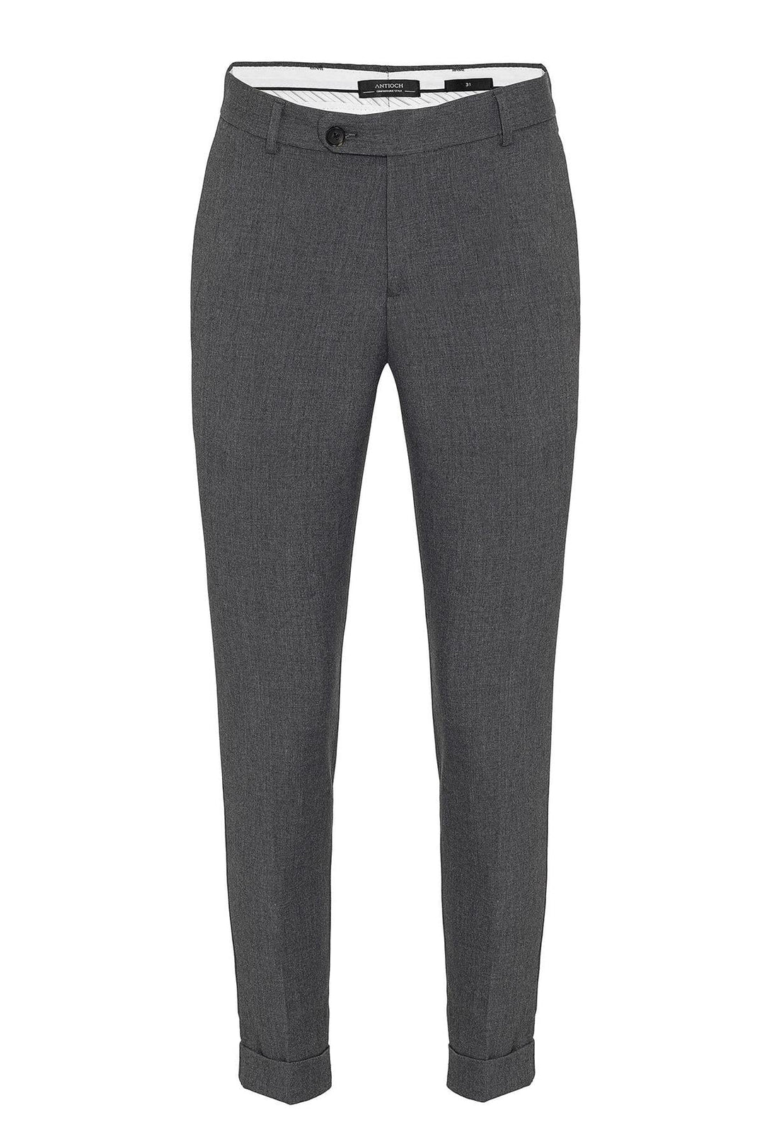 ANT Antioch Gri Regular Fit Duble Paça Erkek Pantolon - Savannah