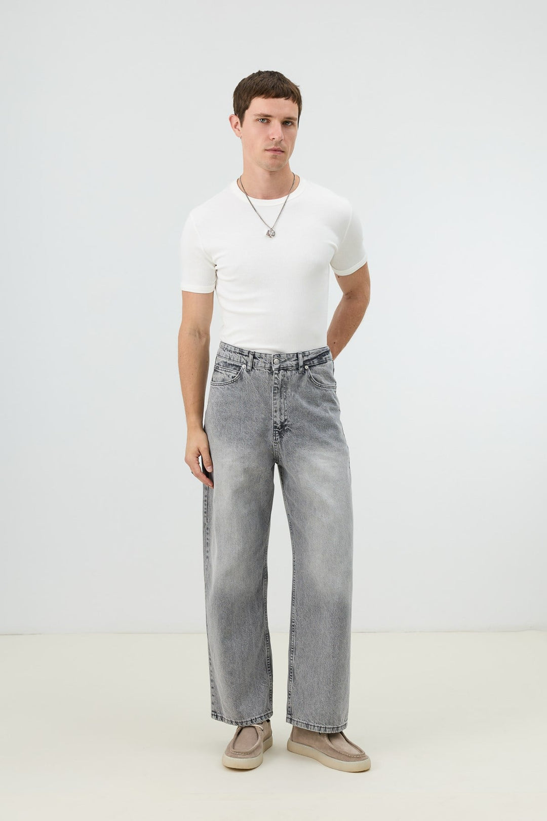 ANT Antioch Gri Relax Fit Erkek Jean - West Bridgford