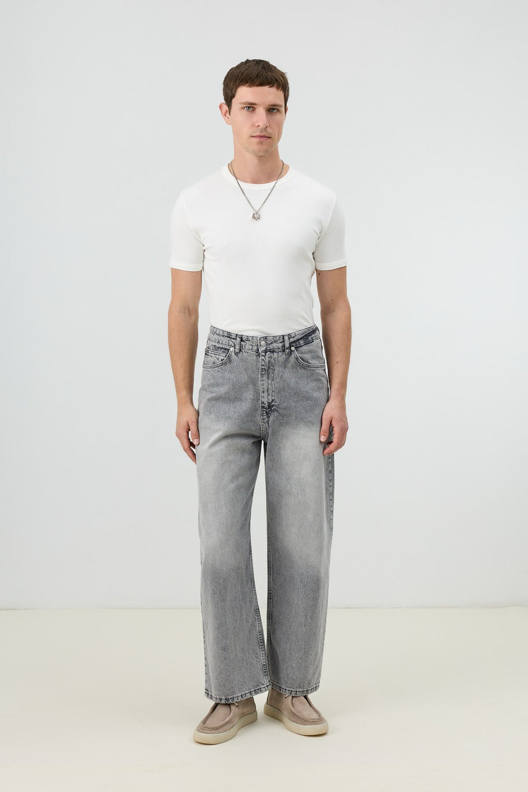 ANT Antioch Gri Relax Fit Erkek Jean - West Bridgford