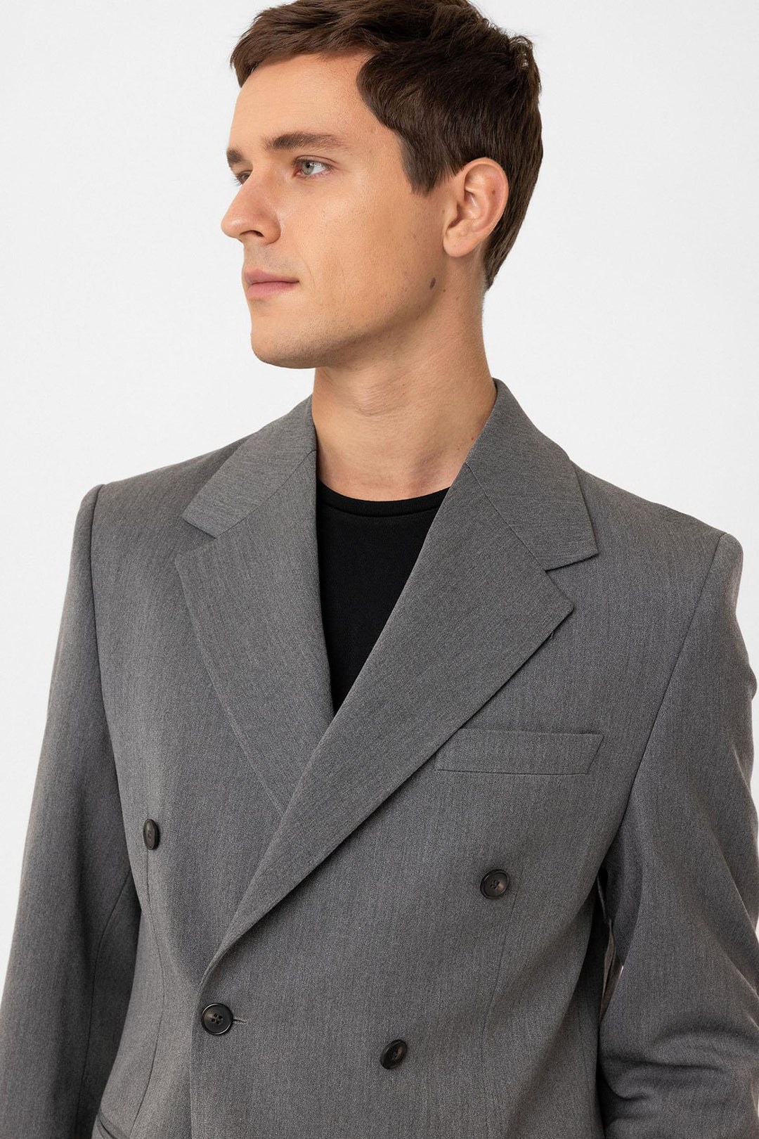 ANT Antioch Gray Relax Fit Men's Blazer Jacket - Lodi