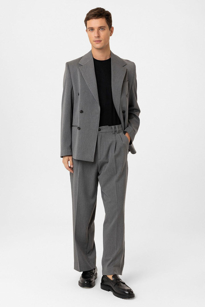ANT Antioch Gray Relax Fit Men's Blazer Jacket - Lodi
