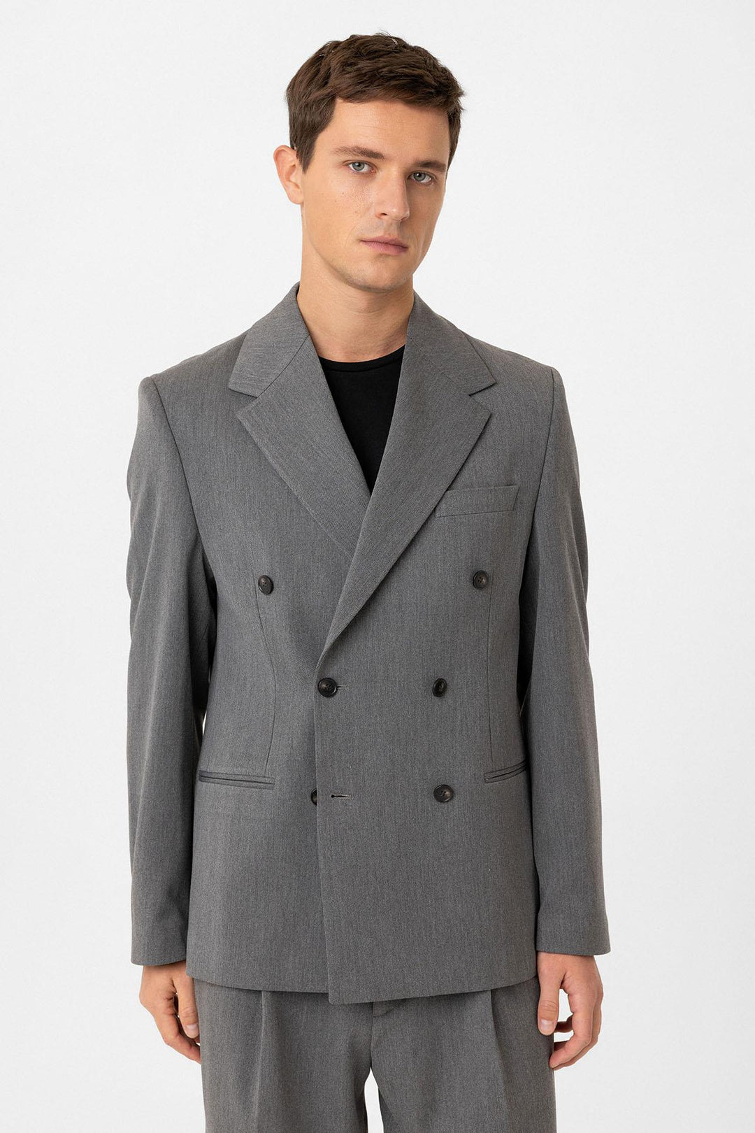 ANT Antioch Gray Relax Fit Men's Blazer Jacket - Lodi
