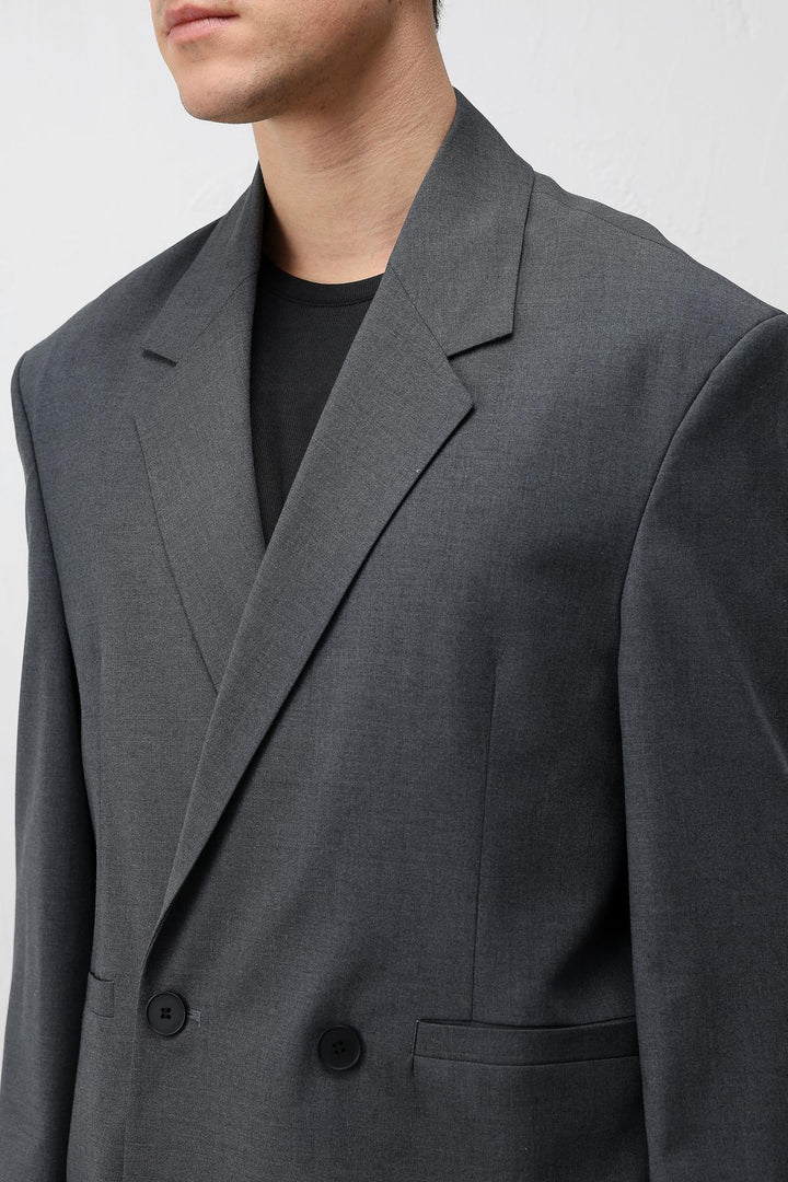 ANT Antioch Gri Relaxed Fit Erkek Blazer Ceket - Lauderhill