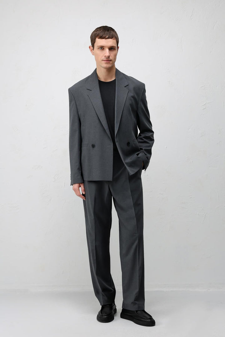 ANT Antioch Gri Relaxed Fit Erkek Blazer Ceket - Lauderhill