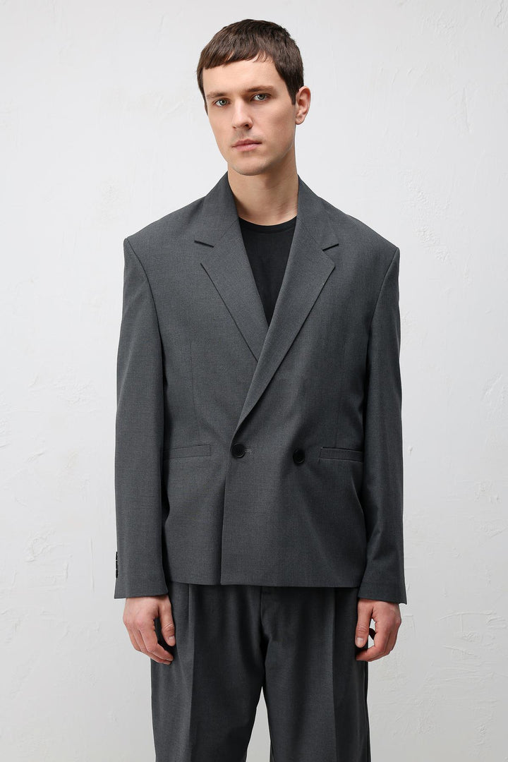 ANT Antioch Gri Relaxed Fit Erkek Blazer Ceket - Lauderhill