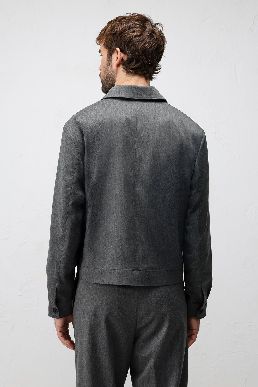 ANT Antioch Gri Relaxed Fit Fermuarlı Erkek Mont - Marana