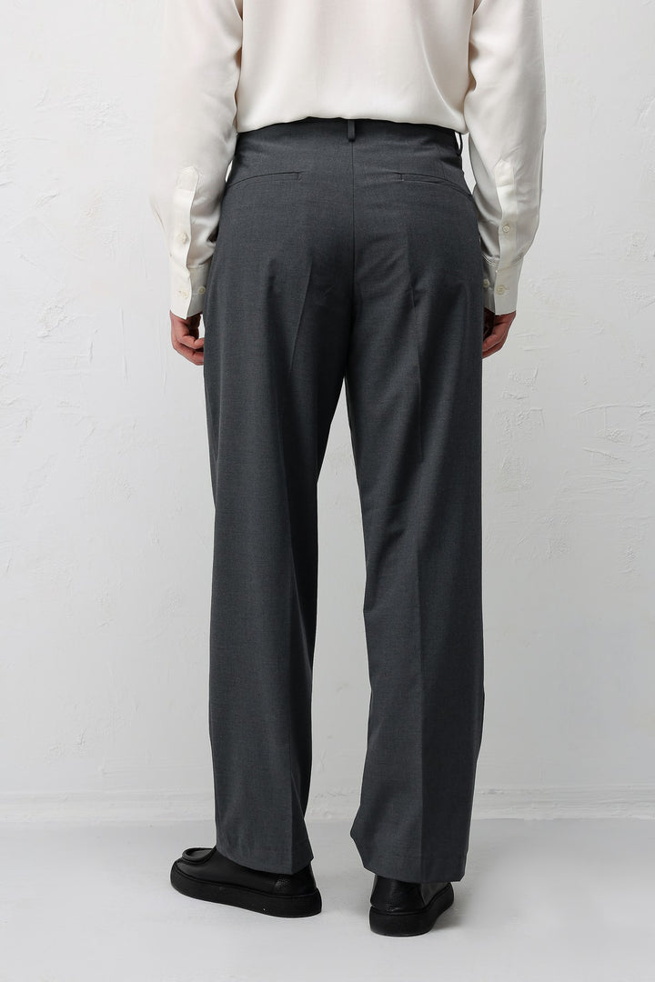 ANT Antioch Gri Relaxed Fit Pileli Erkek Pantolon - Torre Annunziata