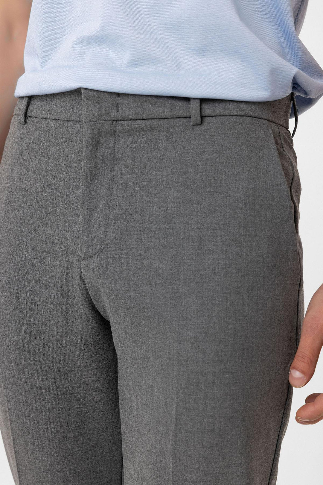 ANT Antioch Gray Slim Fit Comfort Men's Pants - Dubno