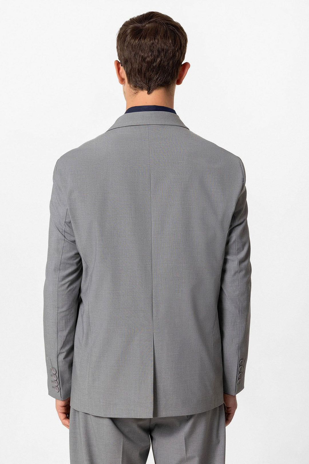 ANT Single Button Double-breasted Men's Blazer Jacket - Mettmann