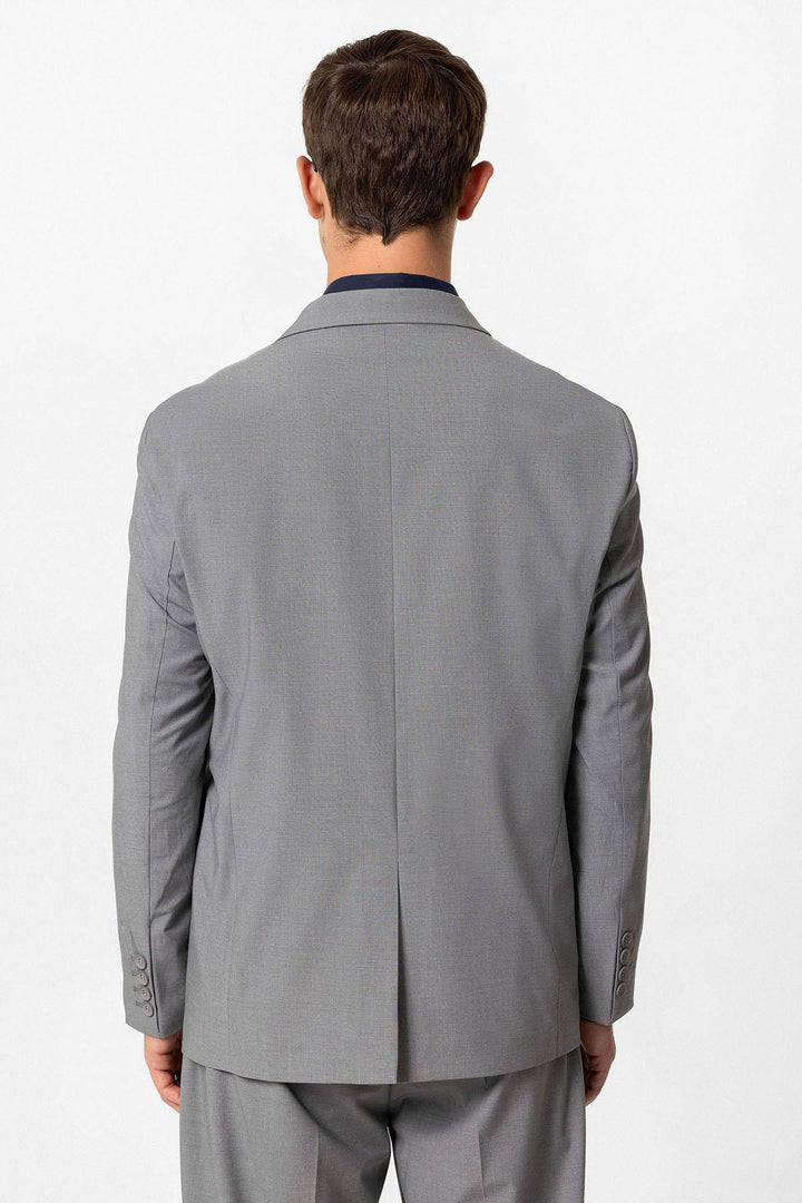 ANT Single Button Double-breasted Men's Blazer Jacket - Mettmann