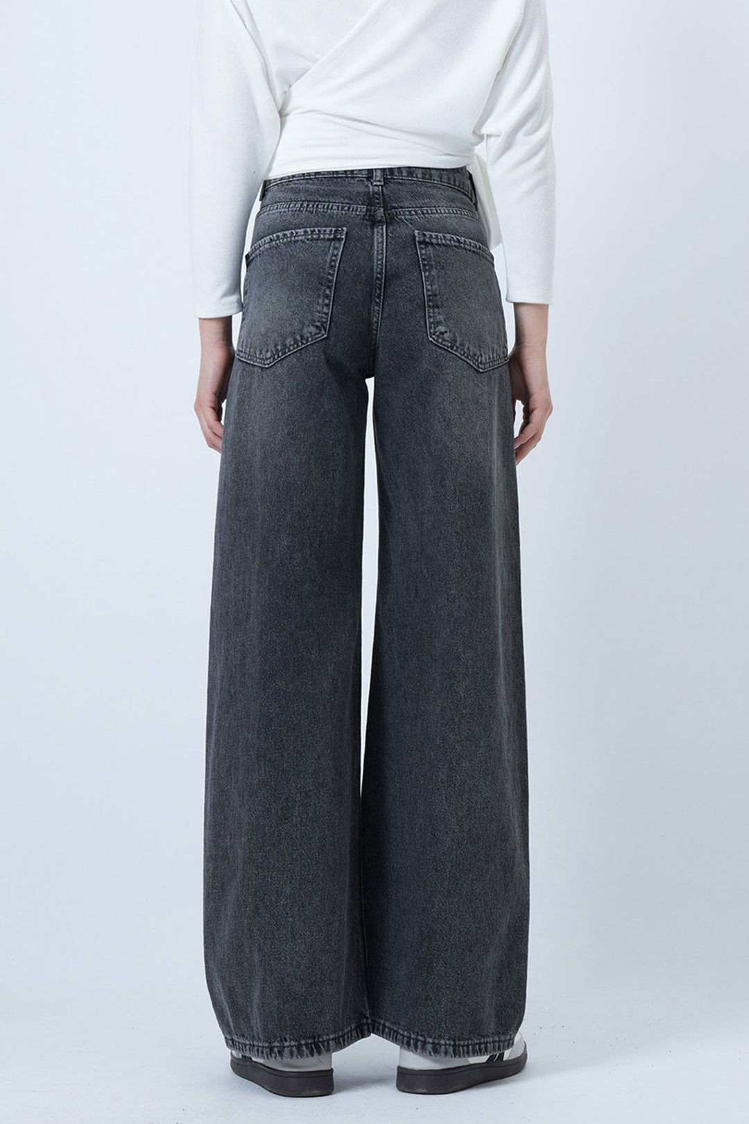 Gray High Waisted 5 Pocket Baggy Jean BCHNW-251207 - Gateshead