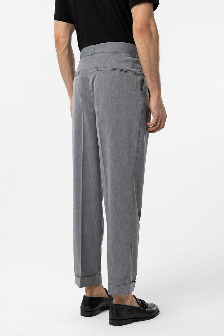 ANT Antioch Gray High Waist Italian Cut Flared Men's Pants - Laredo