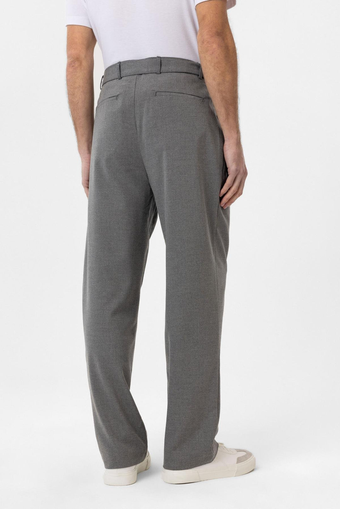 ANT Antioch Gray High Waist Belted Men's Pants - Alfortville