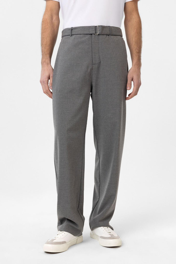 ANT Antioch Gray High Waist Belted Men's Pants - Alfortville