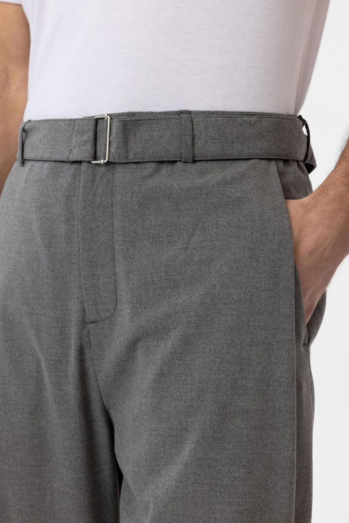 ANT Antioch Gray High Waist Belted Men's Pants - Alfortville