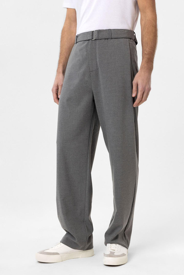ANT Antioch Gray High Waist Belted Men's Pants - Alfortville