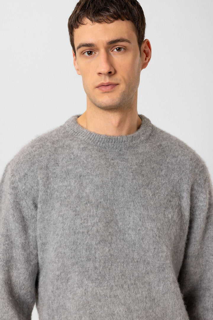 ANT Antioch Gray Soft Textured Men's Sweater - New Orleans