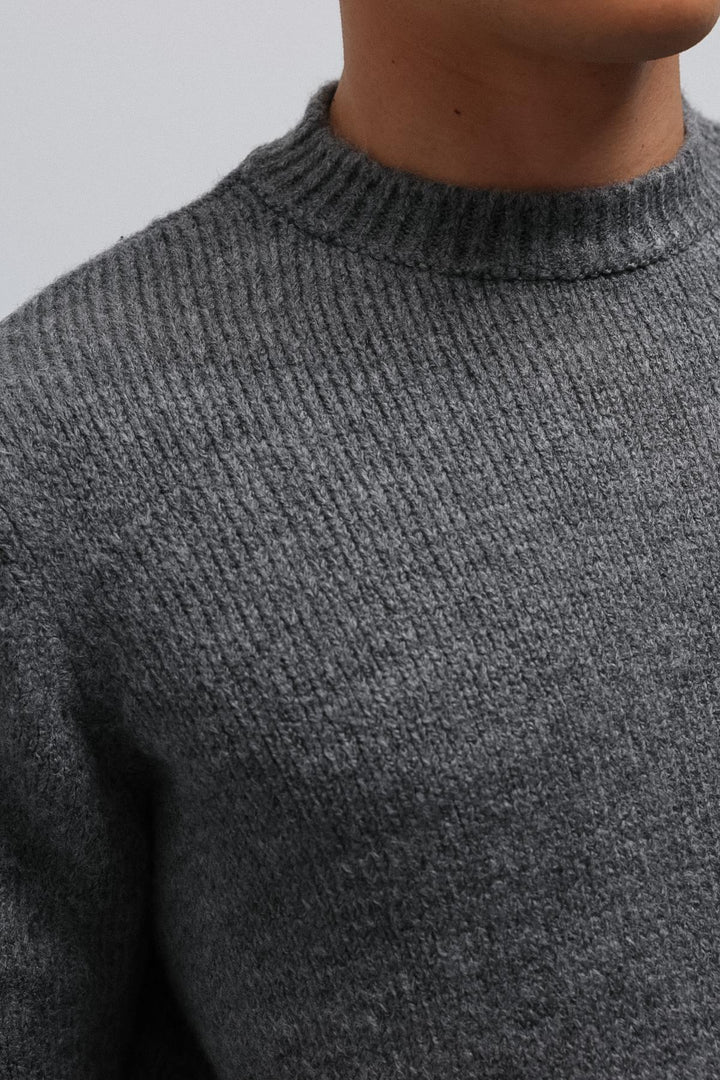 ANT Antioch Gray Soft Textured Men's Sweater - Hamilton