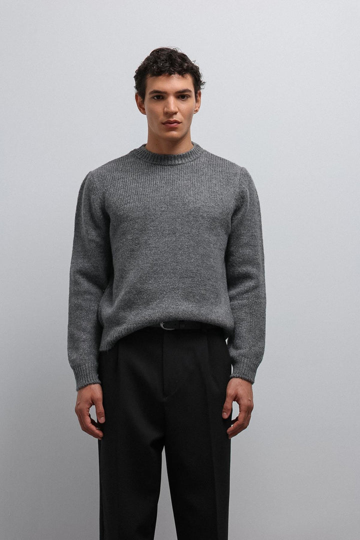 ANT Antioch Gray Soft Textured Men's Sweater - Hamilton