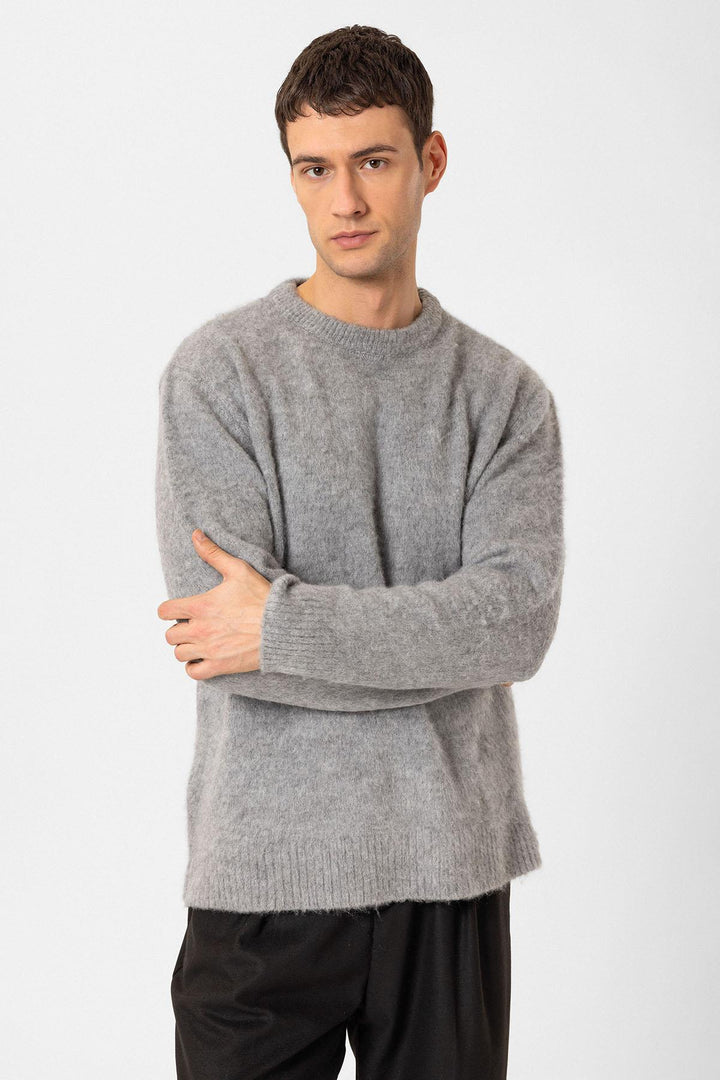 ANT Antioch Gray Soft Textured Men's Sweater - New Orleans