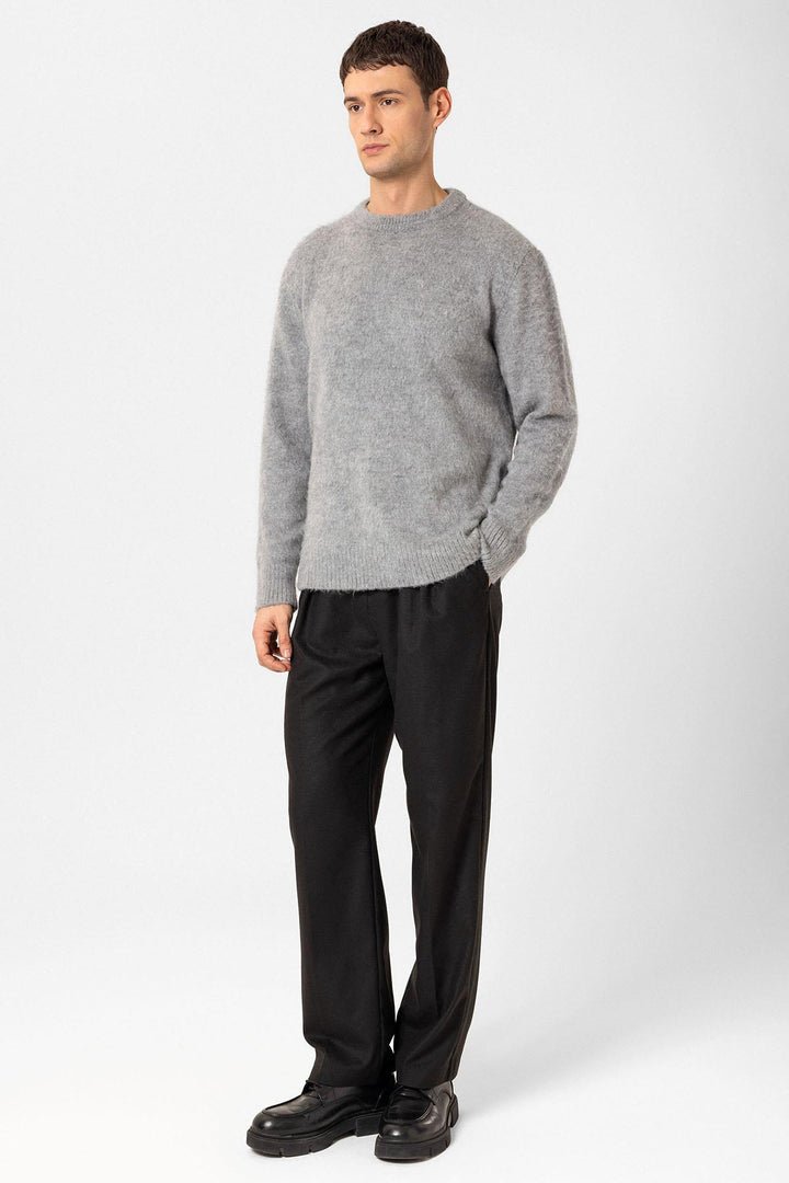 ANT Antioch Gray Soft Textured Men's Sweater - New Orleans