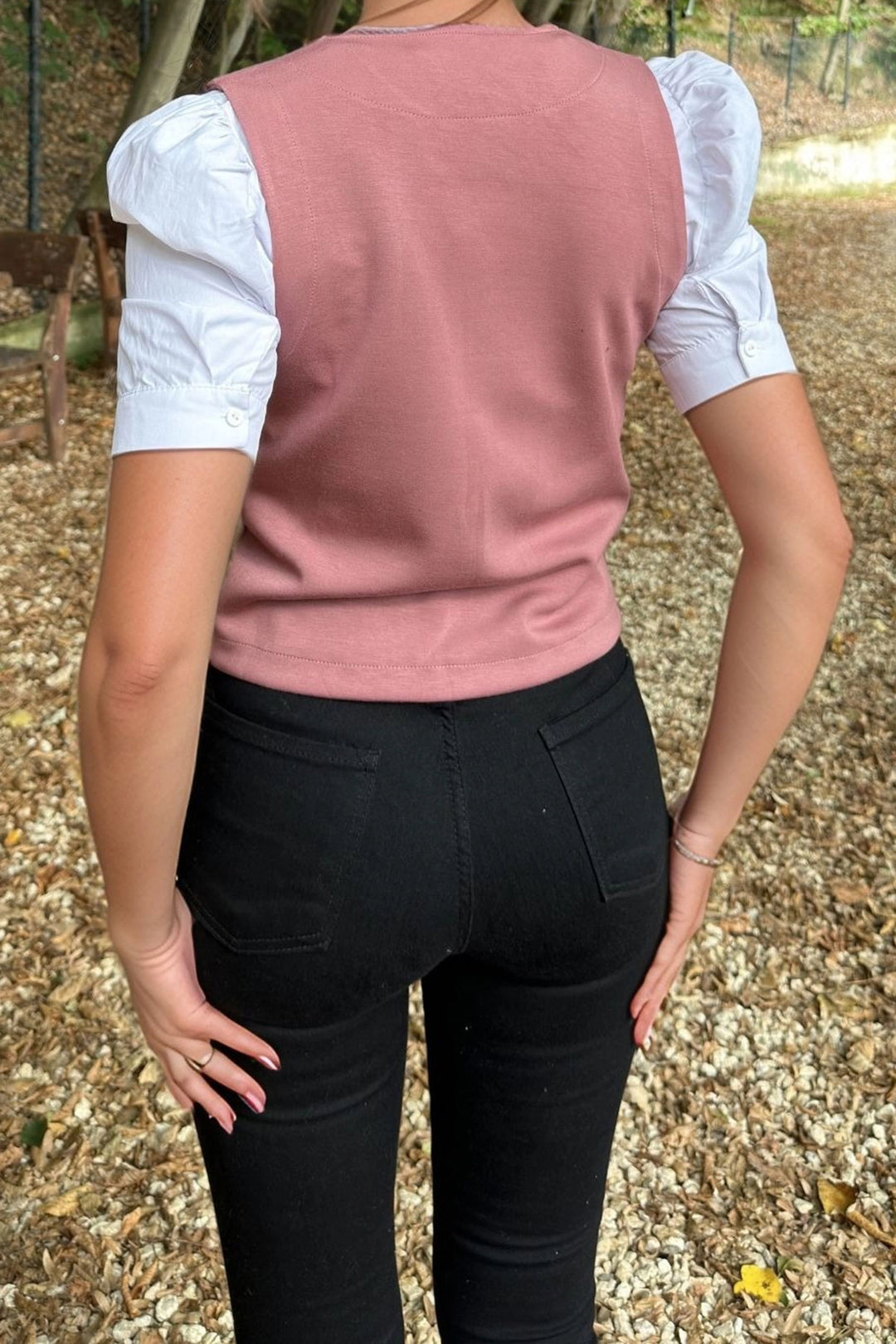 Dried Rose Comfort Fit Vest BCBSK-25700-3674 - Pervomaisk