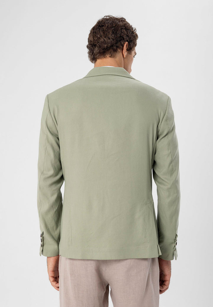 ANT Antioch Haki %100 Keten Erkek Blazer Ceket - Ann Arbor