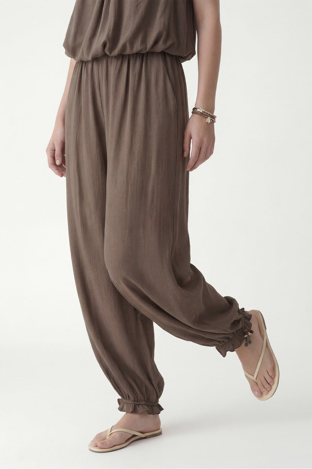 ANT Antioch Haki 100% Lyocell Bluz Pantolon Takım - Berdiansk