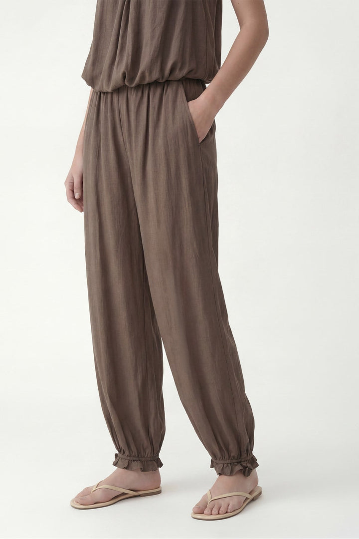 ANT Antioch Haki 100% Lyocell Bluz Pantolon Takım - Berdiansk
