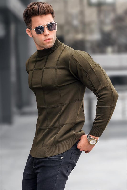 MDX Haki Fisherman Collar Sweater 5784 - Oshkosh