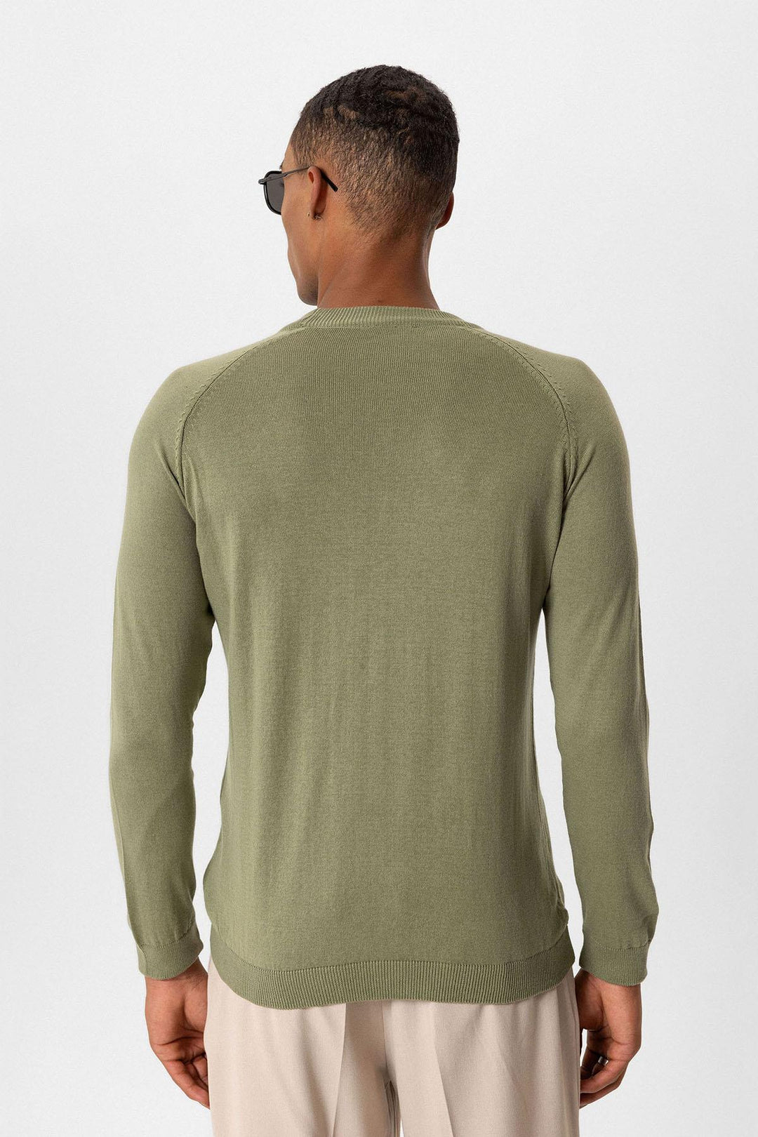 ANT Antioch Haki Bisiklet Yaka Slim Fit Triko Kazak - Ludwigshafen