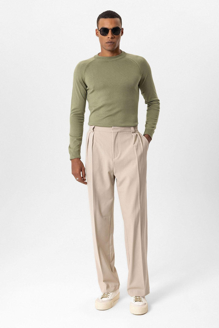 ANT Antioch Haki Bisiklet Yaka Slim Fit Triko Kazak - Ludwigshafen