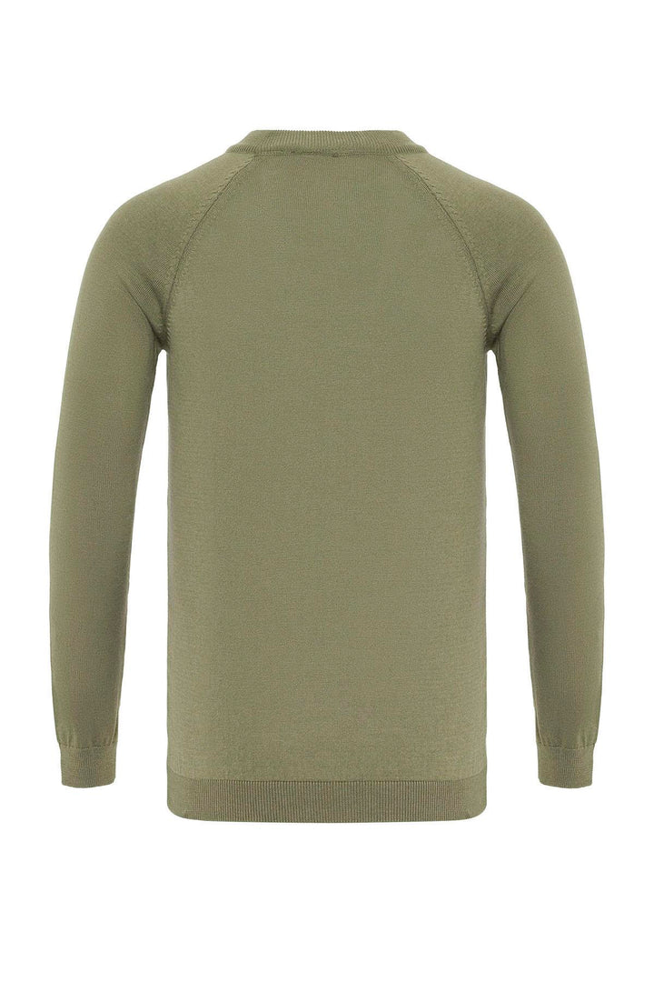 ANT Antioch Haki Bisiklet Yaka Slim Fit Triko Kazak - Ludwigshafen