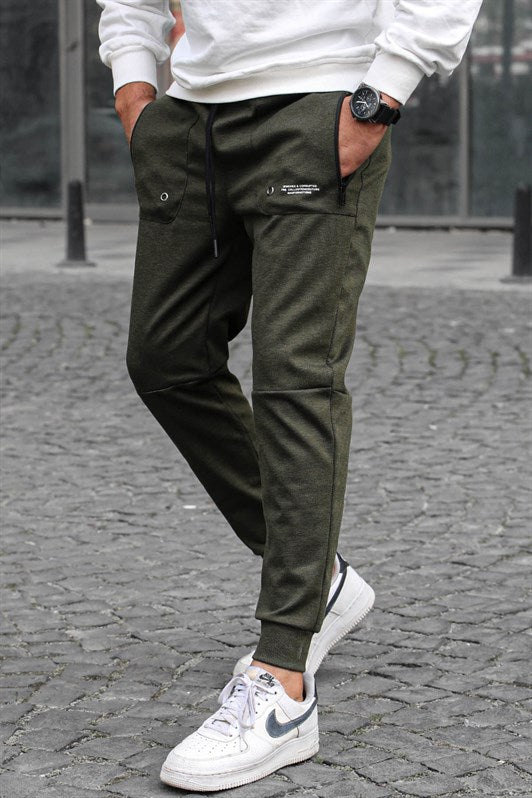 MDX Haki Pocket Detailed Jogger Pants 5484 - Stonecrest