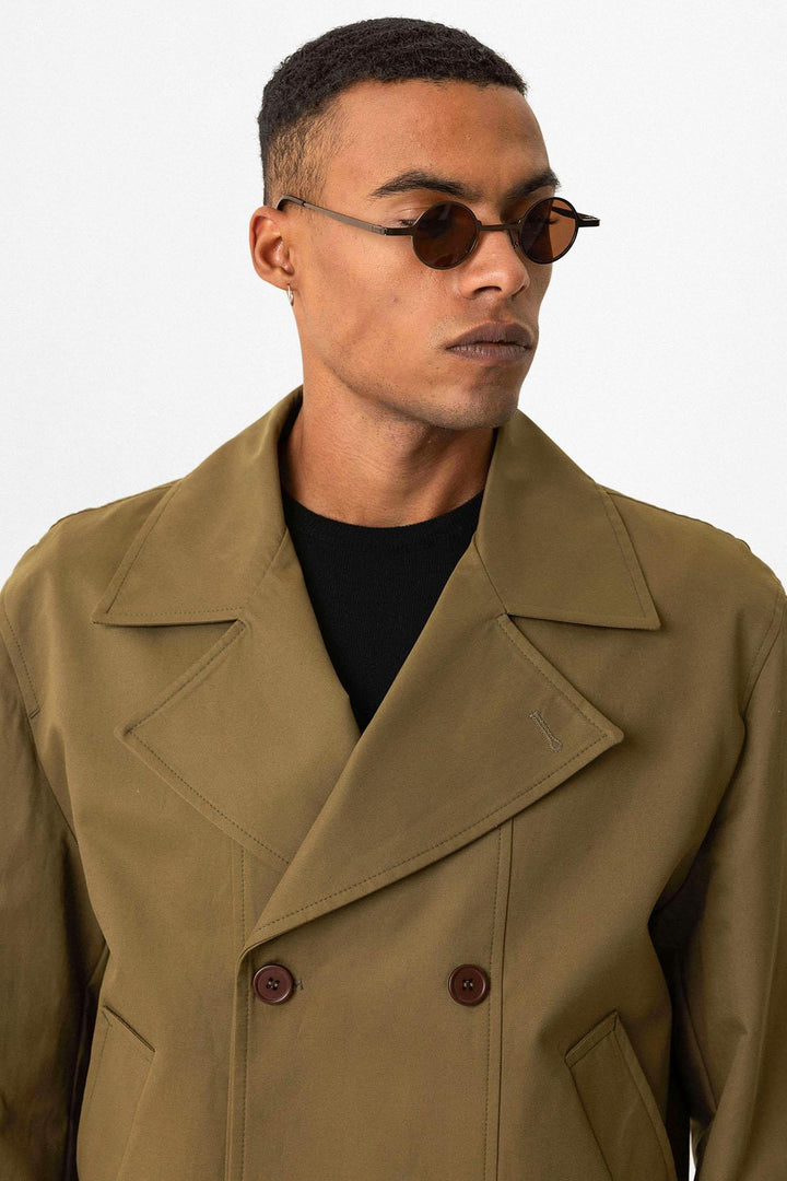 ANT Crop Fit Men's Trench Coat - Zaandam