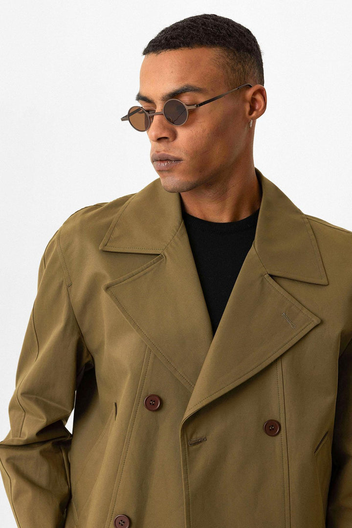 ANT Crop Fit Men's Trench Coat - Zaandam