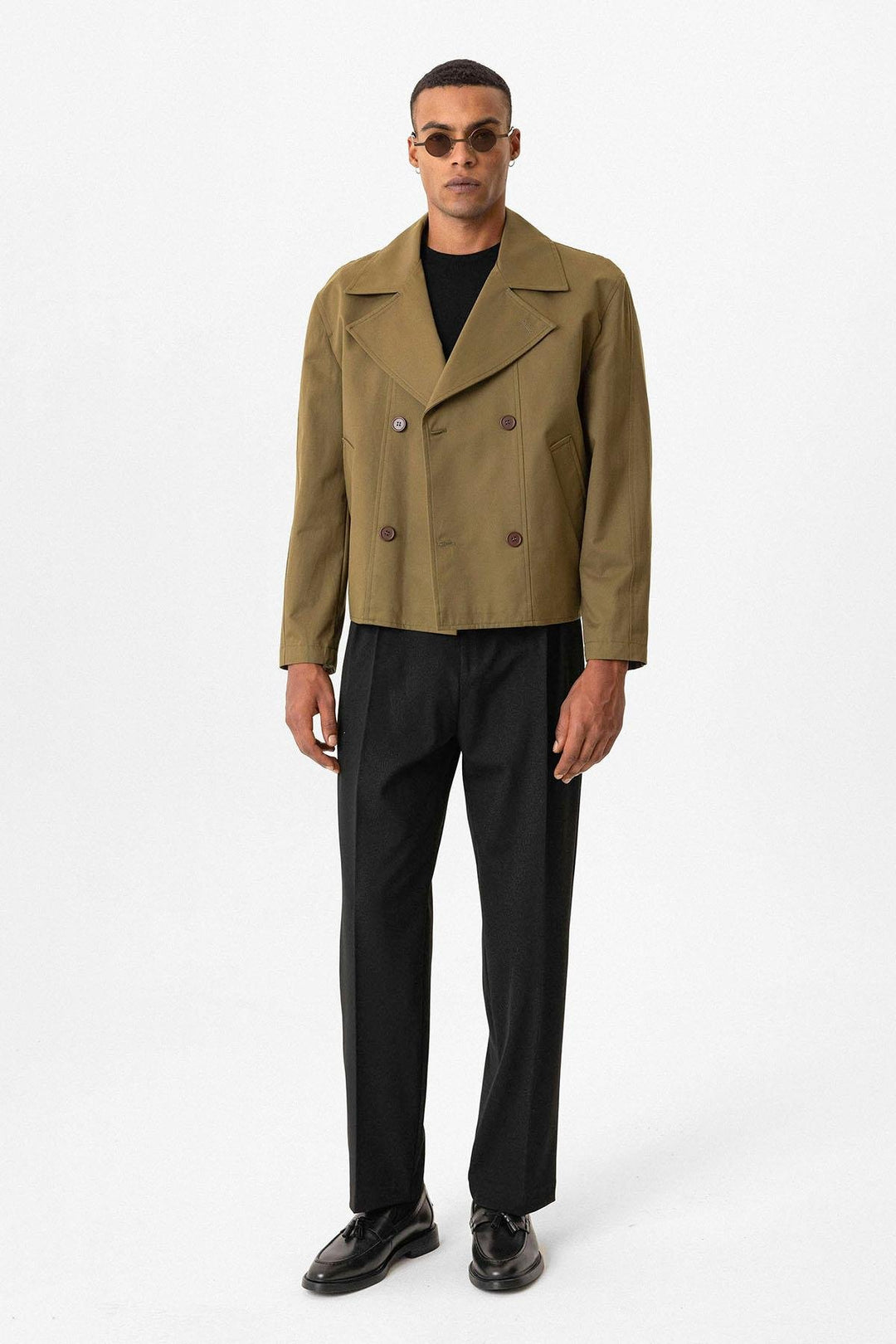 ANT Crop Fit Men's Trench Coat - Zaandam